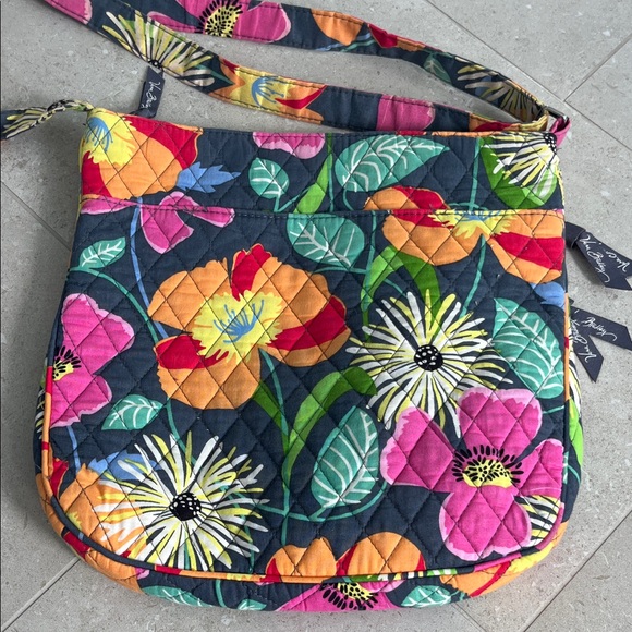 Vera Bradley Jazzy Blooms Floral Flap Crossbody Bag - Picture 3 of 3